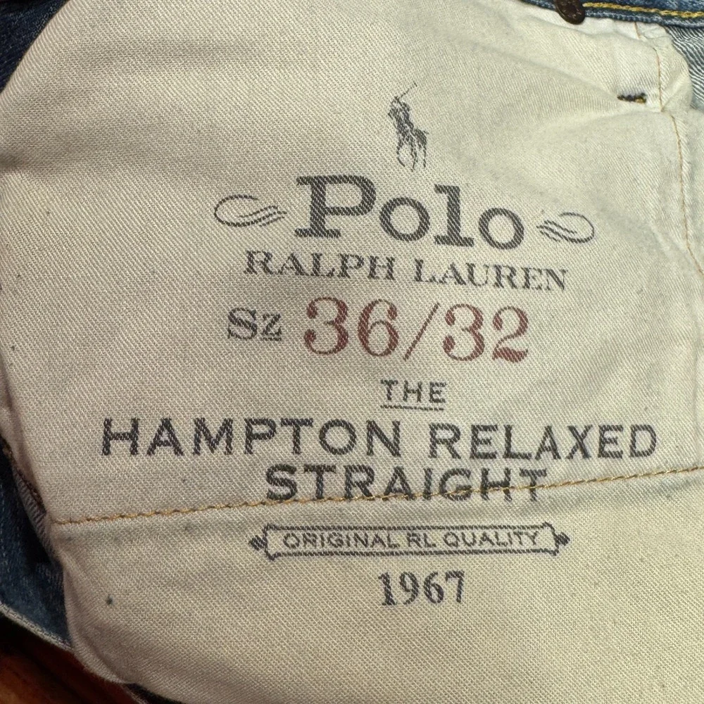 Polo Ralph Lauren Hampton Relaxed Straight Jeans Mens 36x32